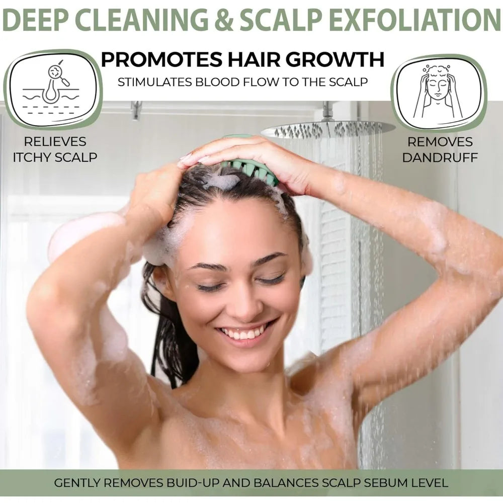 Scalp massage scrubber