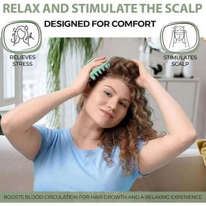 Scalp massage scrubber