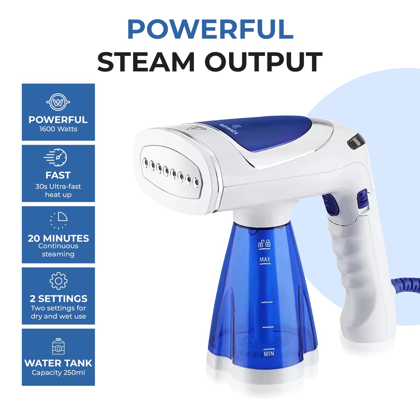 Elevanza Handheld Clothes Steamer